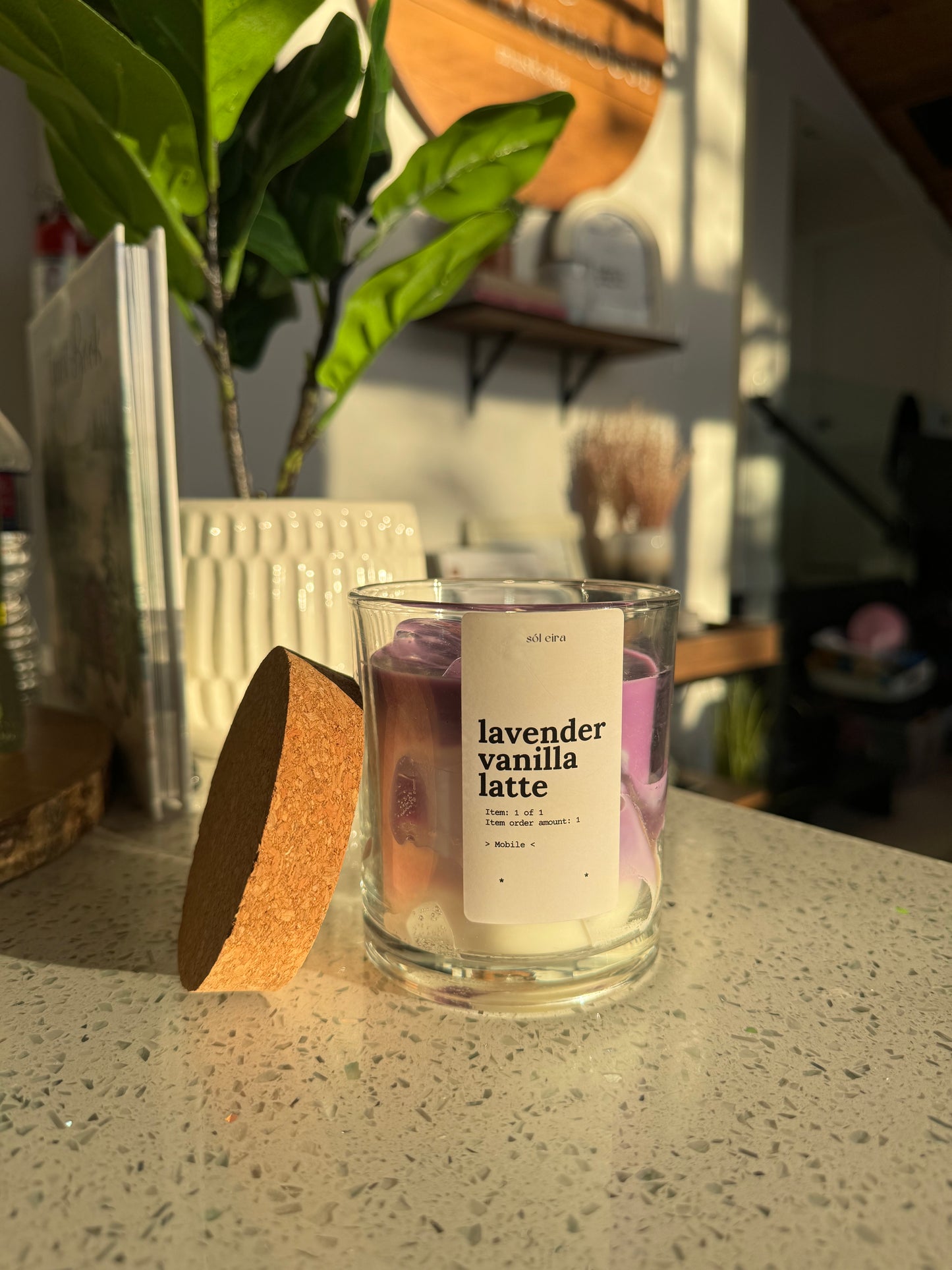 Lavender Latte Candle