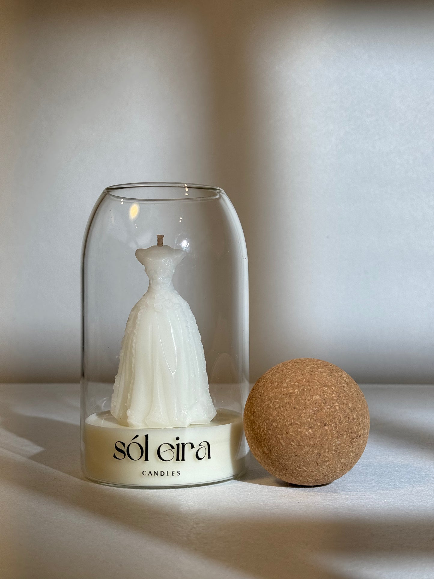 Happily Ever After Wedding Dress Candle