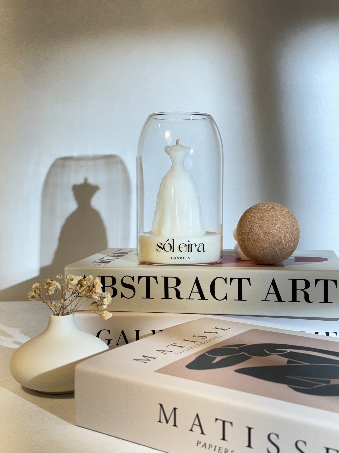 Happily Ever After Wedding Dress Candle