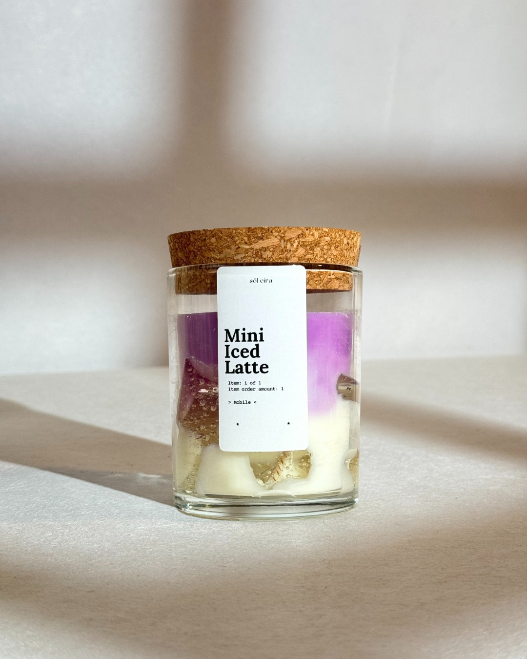 Mini Lavender Latte Candle