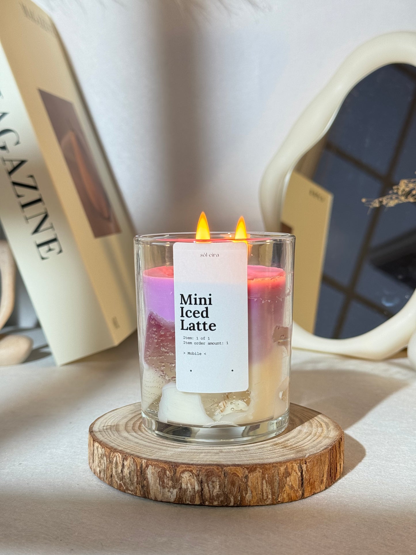 Mini Lavender Latte Candle